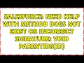 Salesforce Need help with Method does not exist or incorrect signature void parentIDs Id