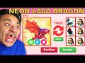 What People Trade For Neon Lava Dragon in Adopt Me 2022