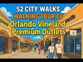 Orlando Florida Vineland Premium Outlets Walk-through Shopping Stores Prices 4K