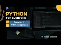Python Arithmetic Operators Explained Python for Everyone - Ep 9