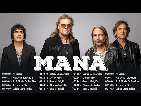 Download MP3 MANÁ Greatest Hits Playlist Full Album ~ Best Songs Collection Of All Time