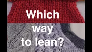 Mirroring decreases at each end of row Technique Tuesday