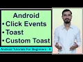onClick event listener on a Button Toast in Android Custom Toast - Android Studio Tutorial