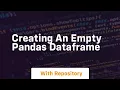 creating an empty pandas dataframe