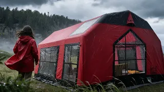 YAĞMUR VE SİS İÇİNDE KAMP | GECE YERDE UYUDUK!