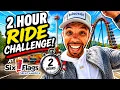 HOW MANY RIDES Can You Do At Six Flags Great America in 2 Hours Ride POV s Included