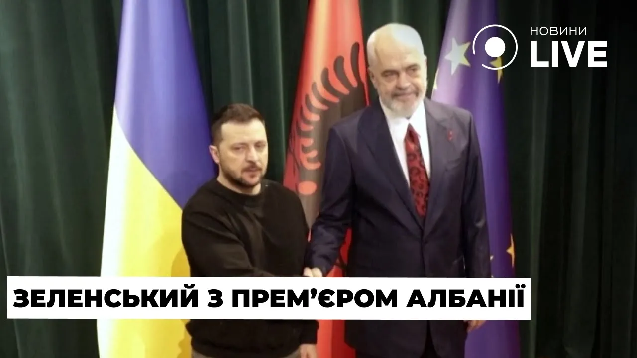 Зеленський зустрівся з прем'єр-міністром Албанії