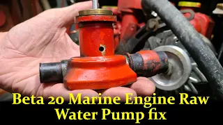 SFS S4 e4   Beta Marine  20 Engine Raw Water Pump Leak Fix