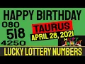 Happy Birt ay Taurus - Lucky Lottery Predictions