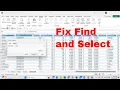 How to Fix Find and Select Not Working in Microsoft Excel Cntrl F Not Working