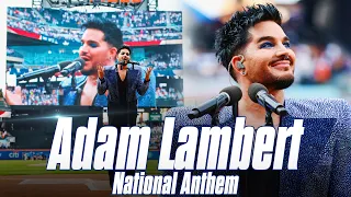 Adam Lambert Sings the National Anthem at Citi Field Mets vs Phillies