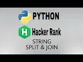 String Split and Join Hackerrank Python Solution English Explanation