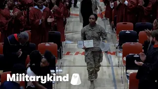 From deployment to diploma day, watch a sister’s surprise steal the show
