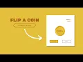 Ultimate Heads or Tails Coin Toss HTML CSS JS Tutorial JavaScript Project