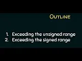 Exceeding The Valid Range of Data Types