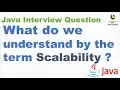 What do we understand by the term Scalability Java Concurrency Interview Question