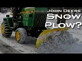 Will the John Deere 54 Blade Work as a Snow Plow