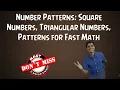 Number Patterns Square Numbers Triangular Numbers Patterns for Fast Math - NTSE NET