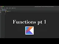 Kotlin Tutorial Functions