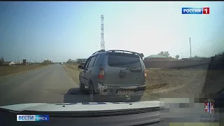 В Таврическом районе сотрудники ГИБДД успели предотвратить аварию