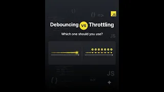 Debounce vs Throttle Stop Unnecessary Function Calls in JavaScript