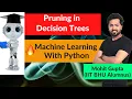 Lecture 49 Pruning in Decision Trees Machine Learning Python Course