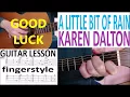 A LITTLE BIT OF RAIN - KAREN DALTON fingerstyle GUITAR LESSON