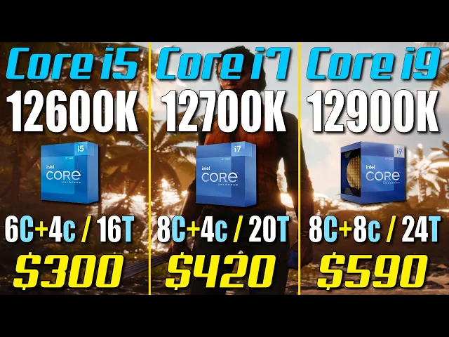 i5-12600K vs. i7-12700K vs. i9-12900K | Gaming Benchmark