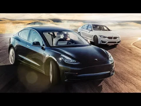 Download MP3 TESLA Model 3 gegen BMW M3 Rennstrecken-Battle | Top Gear