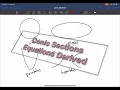 Intro to Conic Sections - Equations Derived Updated