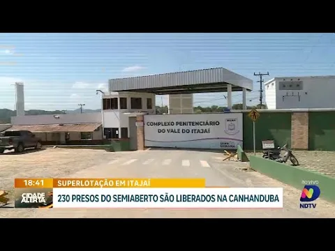 Crise na segurança: mais de 200 presos são liberados devido à superlotação em Itajaí