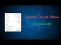 Disable Context Menu in Website Using Javacript Bangla Tutorial ITBiD