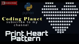 Print Heart Pattern Python Coding Planet