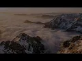 Mountain Wind Sounds for Sleep & Study | 4K Cloud Sea Ambience | 1 HOUR