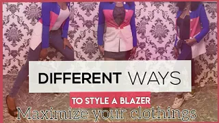 different ways to style a multi coloured blazer autumn summer wears