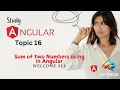 Sum of Two Numbers Using Angular - Quick and Easy Tutorial