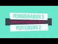 Pemrograman 3 Pertemuan 2 Array 1 Dimensi di Java
