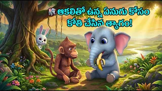 🐘 కోతి చేసిన త్యాగం చూసి కుందేలు ఏం చేసిందో తెలుసా? 😲 @mrLavangam