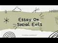 Download Lagu Essay on Social Evils In Pakistan | Their Effect on Society | Including Quotations  #graduatedgirl