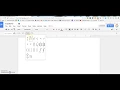 Using the Equations Editor in Google Docs