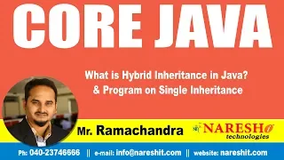 Core Java Tutorial What is Hybrid inheritance in Java Program on single inheritance