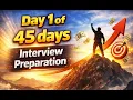 Day 1 of 45 Days Interview Preparation Backend Developer Roadmap Java System Design