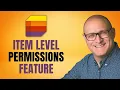 How to set Item Level Permissions on a SharePoint List