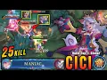 Download Lagu 25 Kills + MANIAC!! Cici VS Top Global Dyrroth \u0026 Tigreal - Build Top 1 Global Cici ~ MLBB
