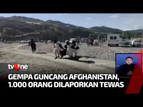 Gempa Dahsyat Guncang Afghanistan, 1.000 Orang Dilaporkan Tewas