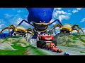 Download Lagu ALL MONSTERS Big \u0026 Small Cars vs Downhill Madness with MONSTERS | PACK #24 | BeamNG.Drive