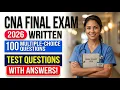 CNA final exam 100 questions and Answers multiple Your CNA Final Exam Multiple Choice