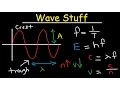 Wavelength Frequency Energy Speed Amplitude Period Equations Formulas - Chemistry Physics