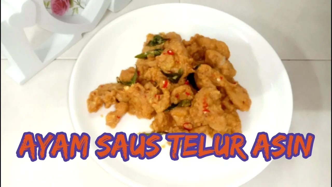 Salted egg chicken Bahan A: 400gr ayam paha/dada dipotong 2x2cm ½st garam 1st totole ¼st merica 10gr. 