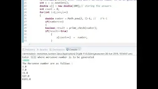 Mersenne Number Programming in JAVA Eclipse Subscribe for more